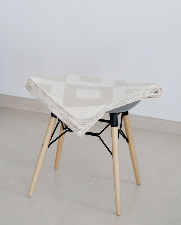 RIEMA Kuscheldecke LASSE aus 100% Bio-Baumwolle (kbA) beige natur