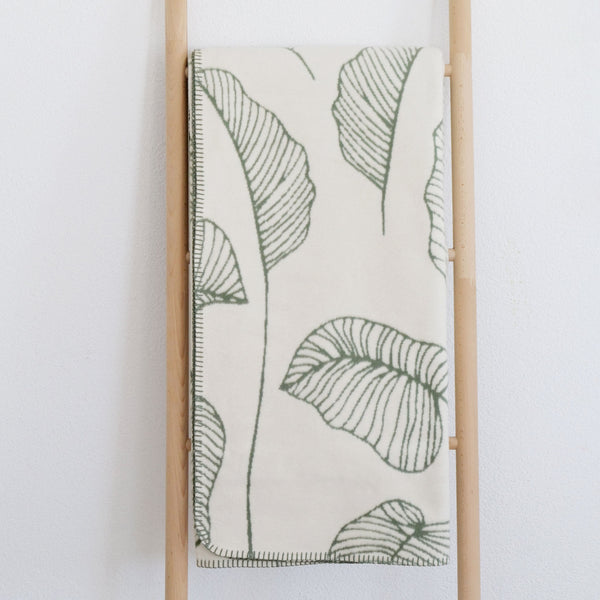 Kuscheldecke BERIT aus 100% Bio-Baumwolle von RIEMA Germany, mit Holzleiter