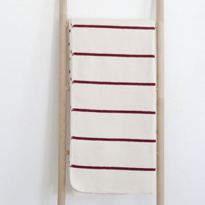 RIEMA Kuscheldecke Jule aus 100% Bio-Baumwolle in rot