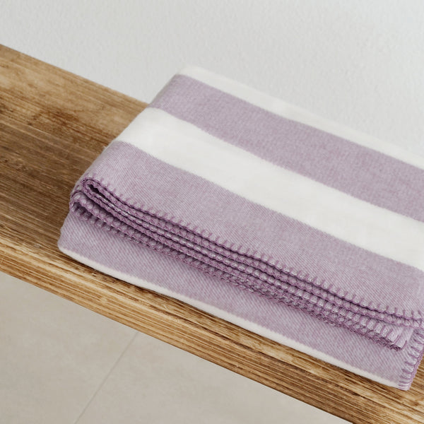 RIEMA nachhaltige Kuscheldecke mit Streifen Bio-Baumwolle