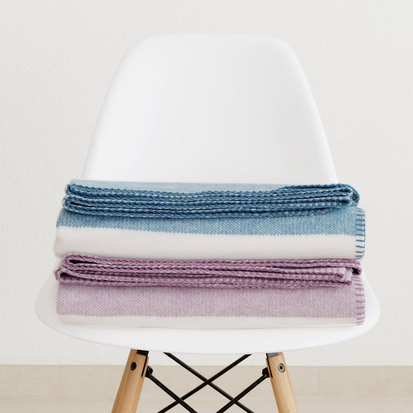 RIEMA Kuscheldecke STINE aus 100% Bio-Baumwolle (kbA) malve weiß