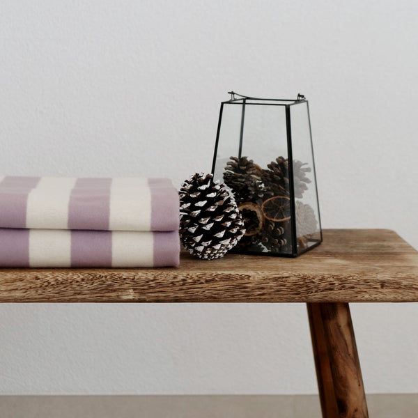 RIEMA Kuscheldecke aus 100% Bio-Baumwolle, weich und kratzfrei, herbstlich