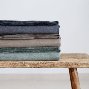 RIEMA Kuscheldecke XL Thor aus recycelter Baumwolle in 3 Farben