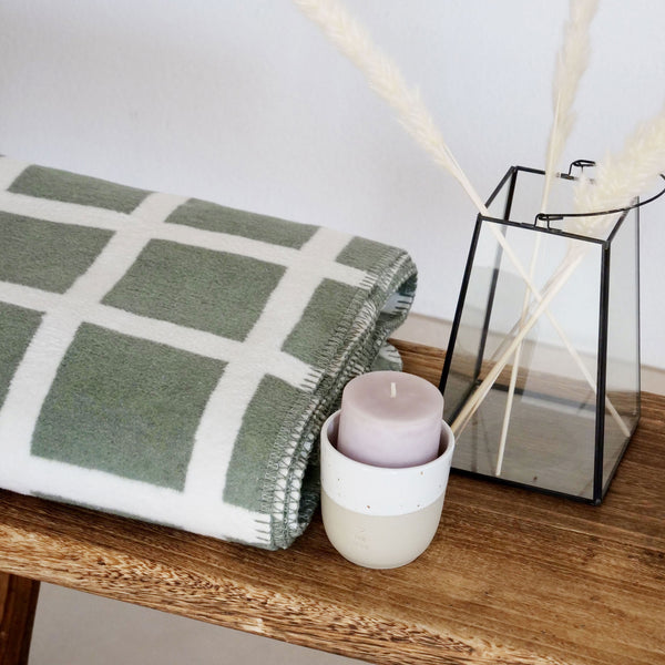 RIEMA Germany weiche Kuscheldecke aus recycelter Baumwolle