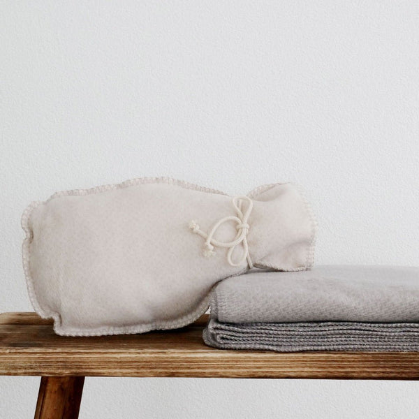 RIEMA Wärmflaschenbezug "Emsma" aus 100% Bio-Baumwolle (kbA), beige meliert - RIEMA GERMANY