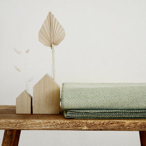 RIEMA warme Kuscheldecke aus Bio-Baumwolle made in germany