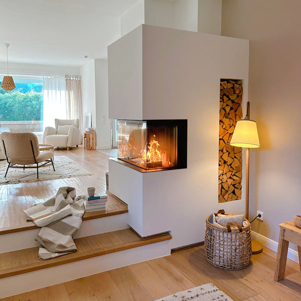 RIEMA Kuscheldecke STINE aus 100% Bio-Baumwolle (kbA) grau weiß